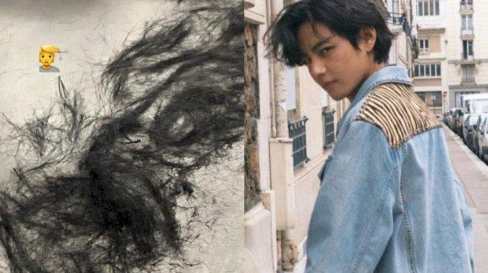 Akan Wamil, V BTS Tampak Memotong Rambut di IG Pribadinya